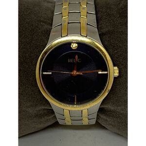 Relic ZR77104 Unisex Stainless Steel Analog Blue Dial Genuine Wrist Watch W40